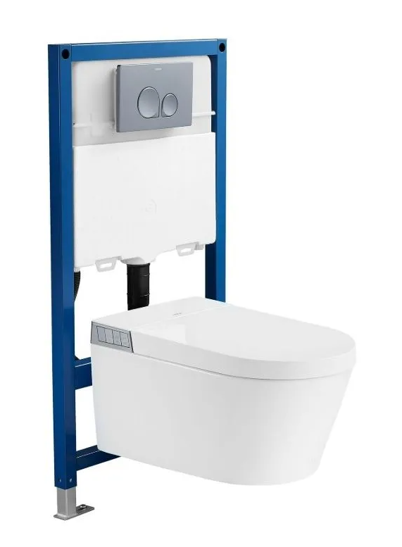 Инсталляция для подвесного унитаза Arrow Smart AKB1051 для умного унитаза, с серой кклавишей