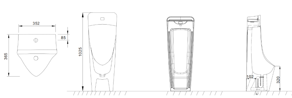 Писсуар ARROW AN635 напольный