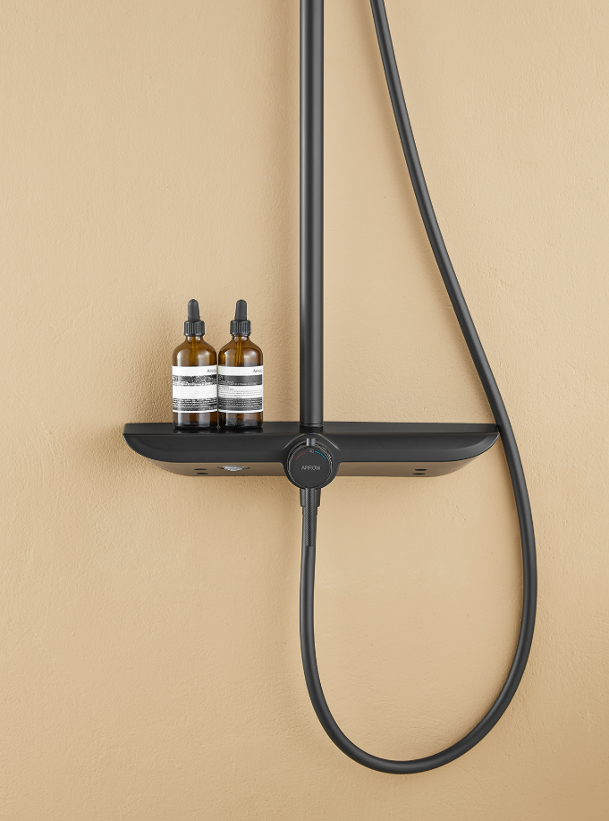 Душевая система ARROW AD3336SHMB черная