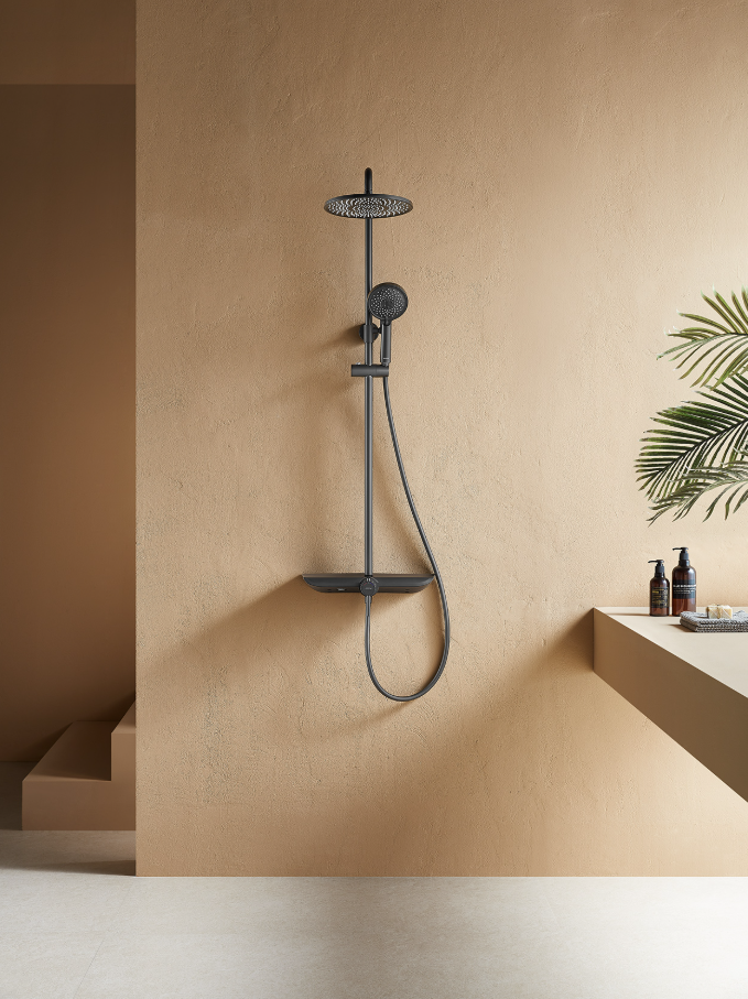 Душевая система ARROW AD3336SHMB черная